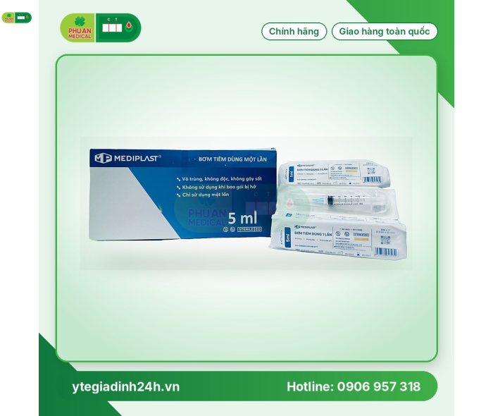 Bơm tiêm 5ml MEDIPLAST