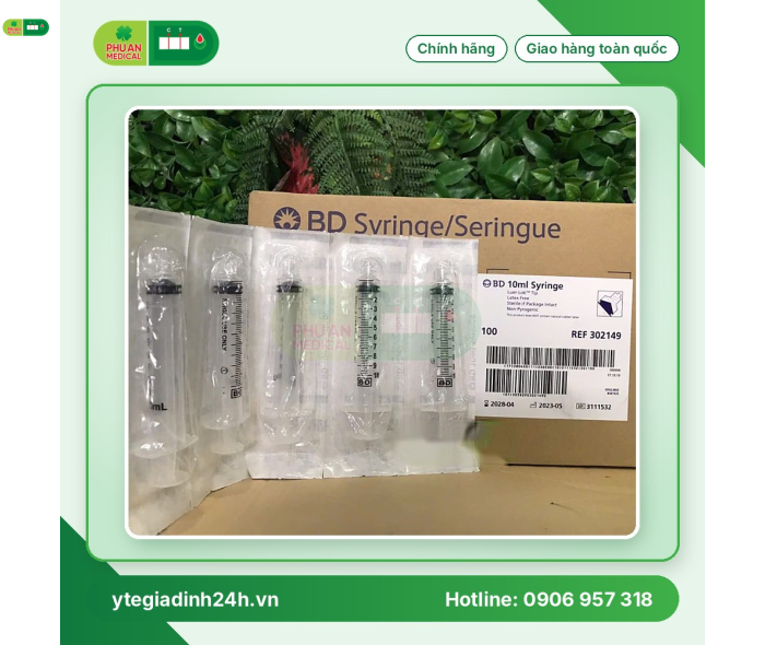 Bơm tiêm BD 10ml Luer-Lock