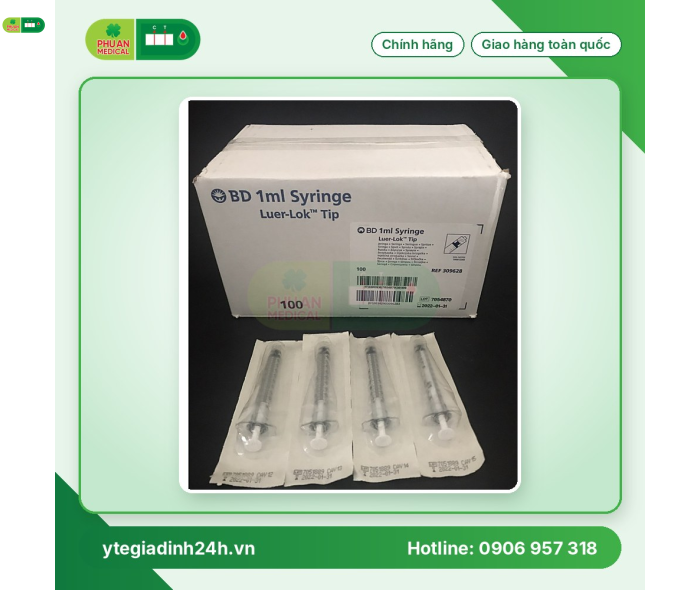 Bơm tiêm BD 1ml Luer-Lock