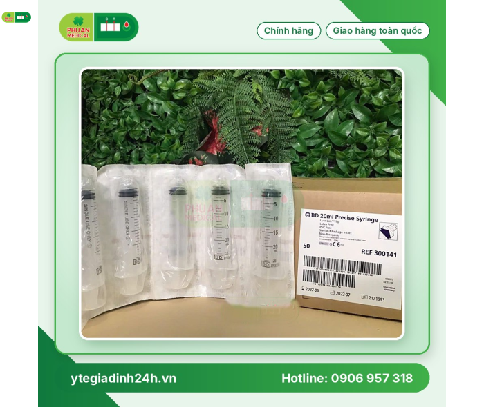 Bơm tiêm BD 20ml Luer-Lock
