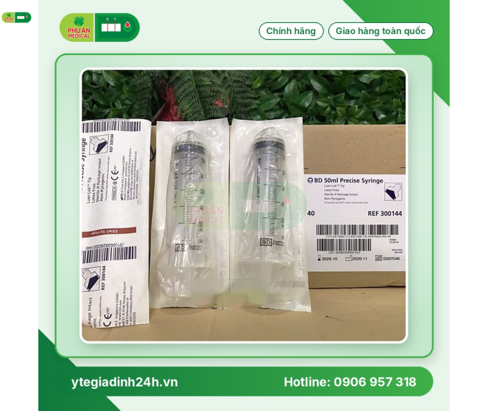 Bơm tiêm BD 50ml Luer-Lock