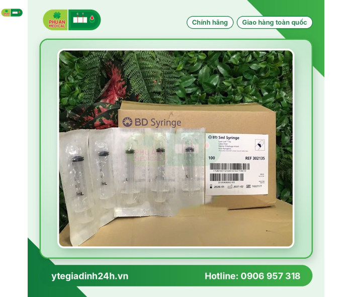 Bơm tiêm BD 5ml Luer-Lock