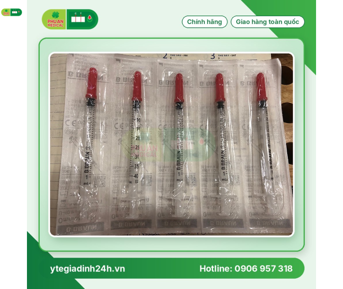 Bơm Tiêm Insulin 40 IU
