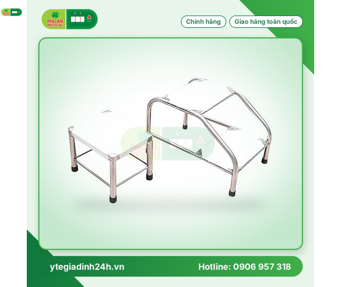 Bục Inox 1 tầng, 2 tầng
