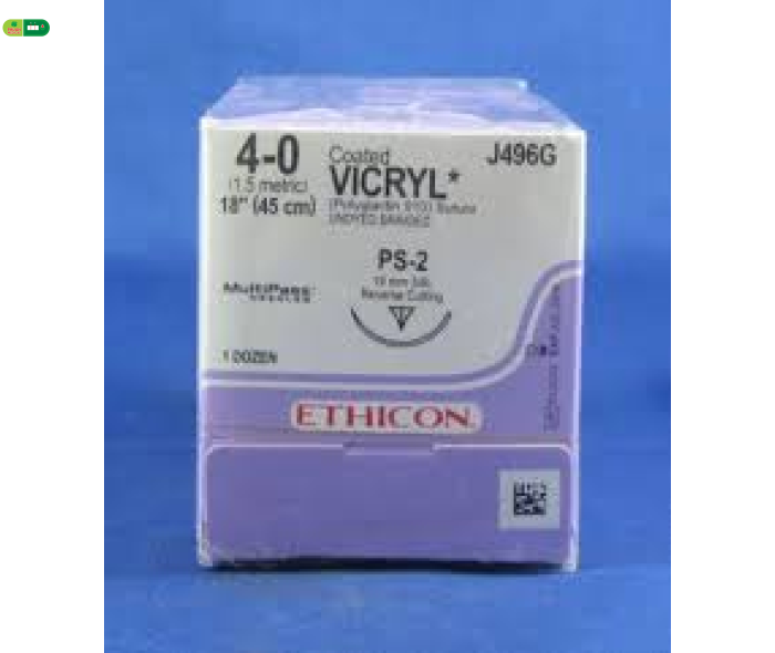 Chỉ Phẫu Thuật J496G Suture 4-0 Coated Vicryl 18