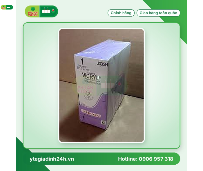 Chỉ Phẫu Thuật VICRYL* J335H: 1 VICRYL VIOLET 27