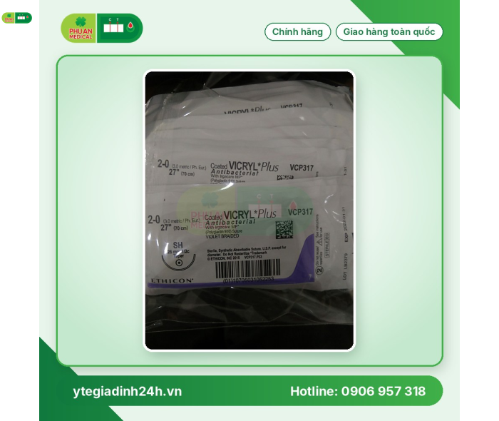 Chỉ Phẫu Thuật VICRYL*Plus Số 3-0 VCP317