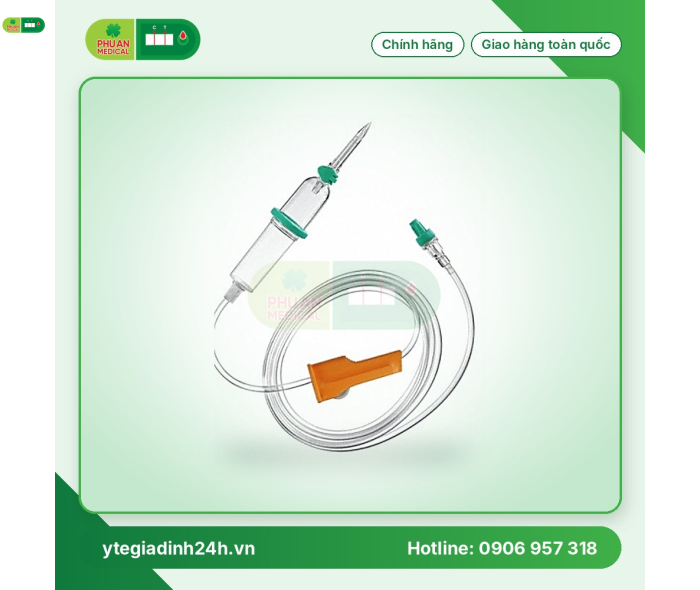 Dây truyền dịch tránh ánh sáng dùng vô hóa chất điều trị ung thư