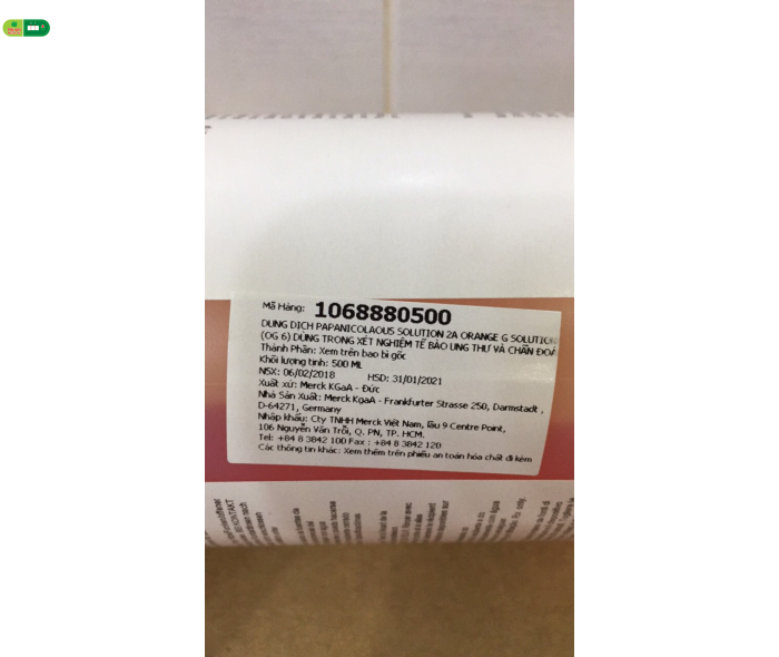 Dung dịch Papanicolaous Solution 2A orange G Solution (OG 6)