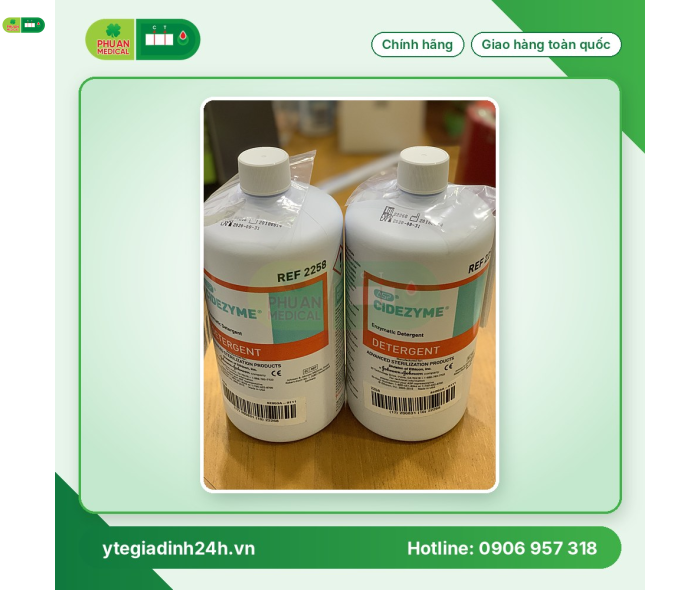 Dung dịch sát khuẩn dụng cụ Cidezyme 1 lít 
