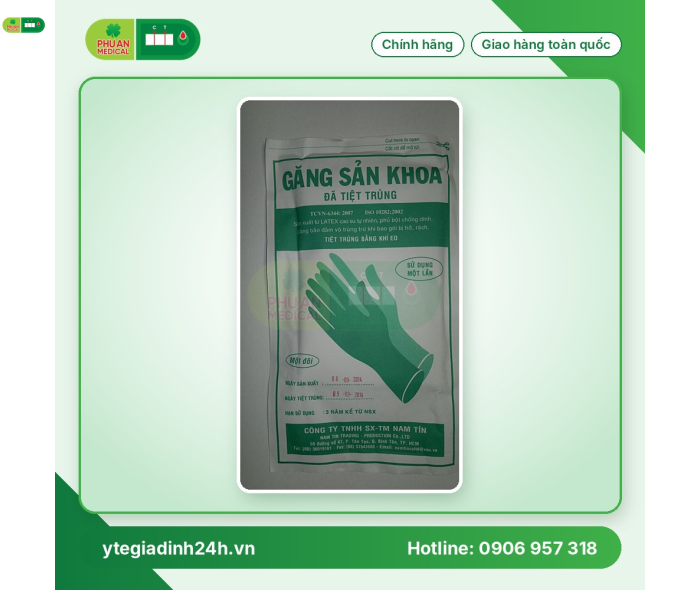GĂNG SẢN KHOA TIỆT TRÙNG VINA GLOVE