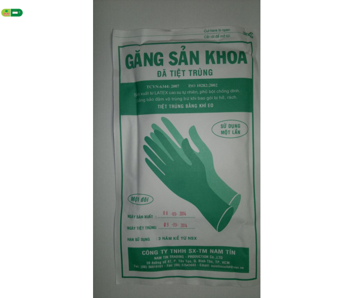 GĂNG SẢN KHOA TIỆT TRÙNG VINA GLOVE