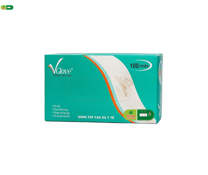 Găng Tay Y Tế Có Bột Vglove Đủ Size S M L