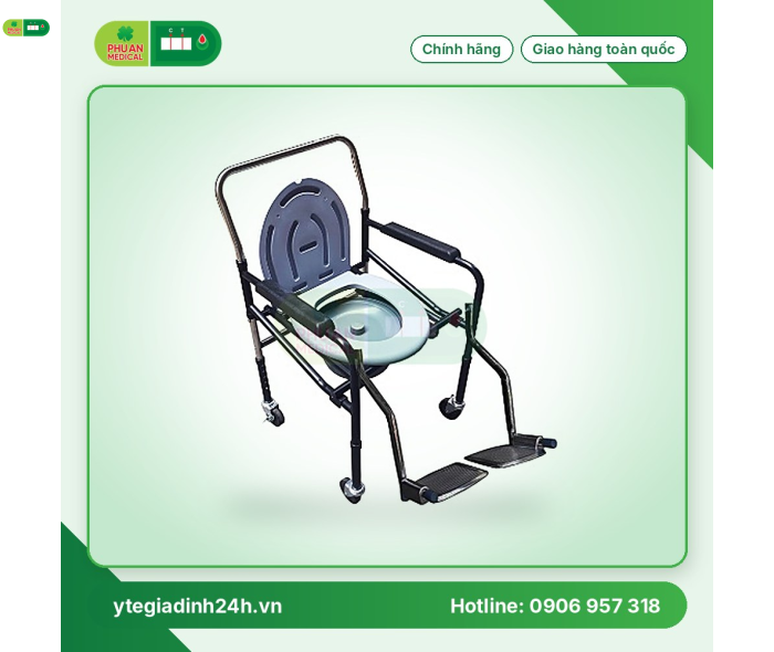 Ghế bô có bánh xe, có để chân