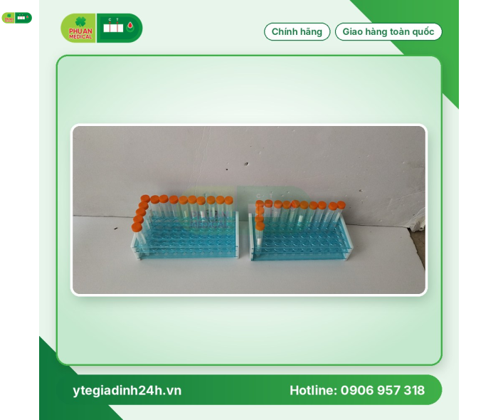 Giá đỡ ống nghiệm nhựa loại ống 15ml