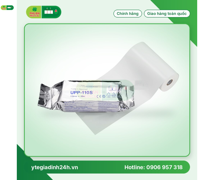 Giấy in siêu âm Sony UPP-110S 110mm x 20m