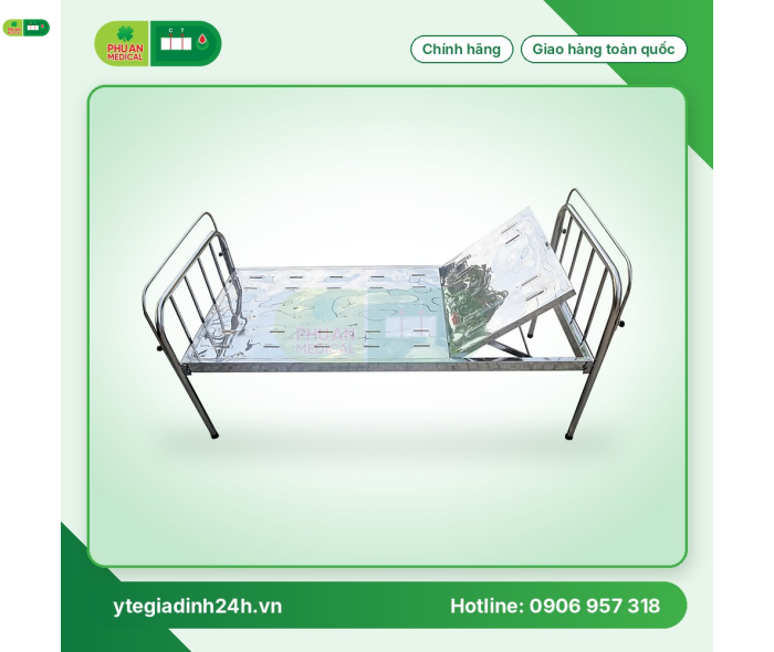 Giường nâng đầu Inox 201 vạc tấm liền