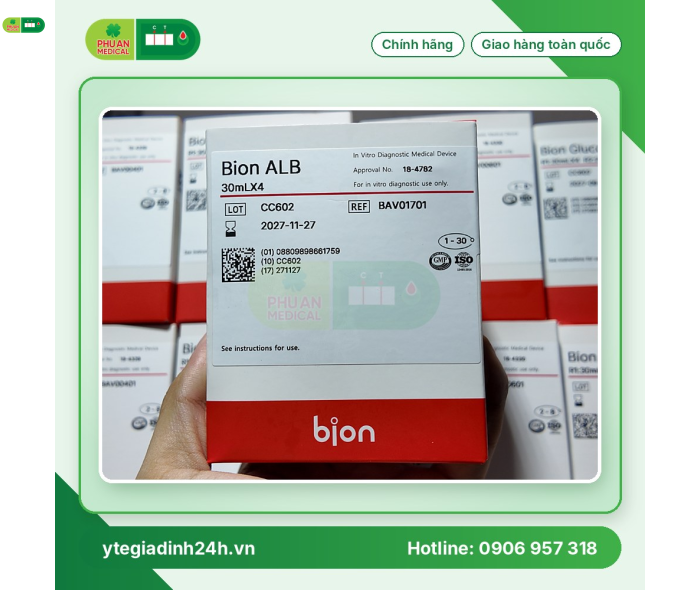 Hoá chất dùng cho máy xét nghiệm Bion ALB