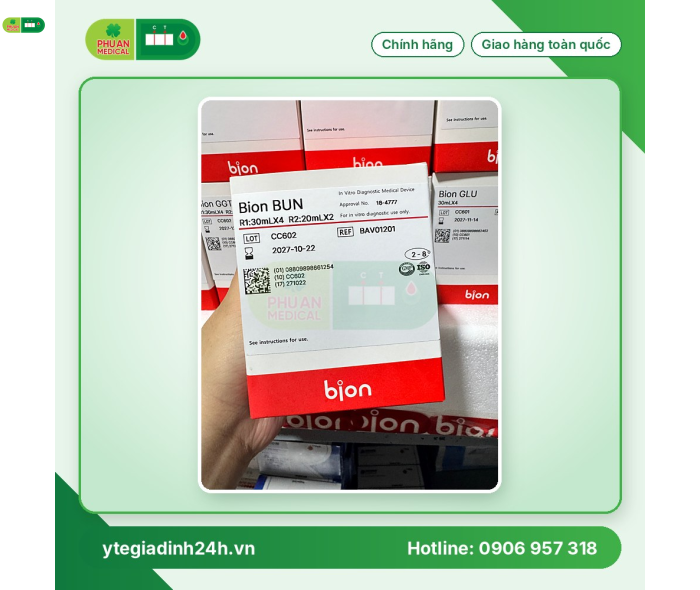 Hoá chất dùng cho máy xét nghiệm Bion BUN