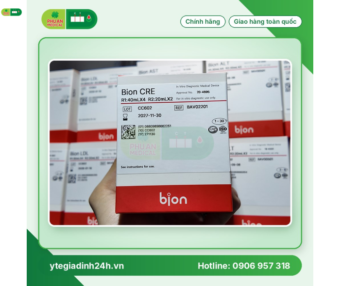 Hoá chất dùng cho máy xét nghiệm Bion CRE
