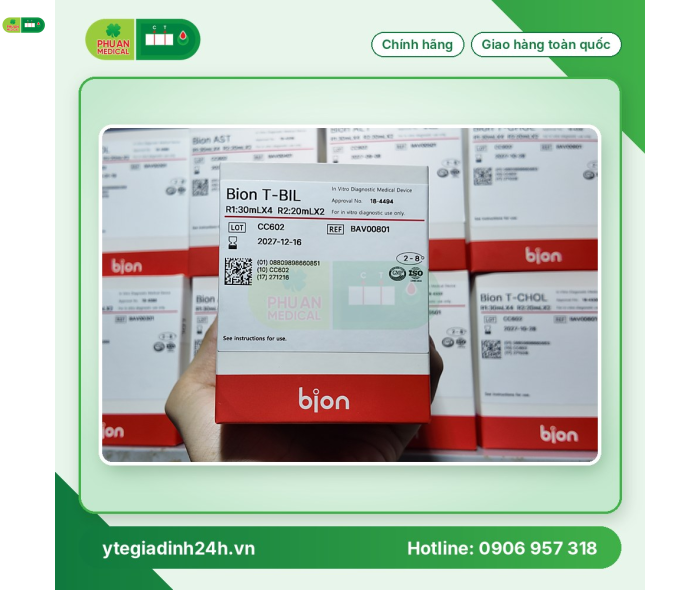 Hoá chất dùng cho máy xét nghiệm Bion T-BIL