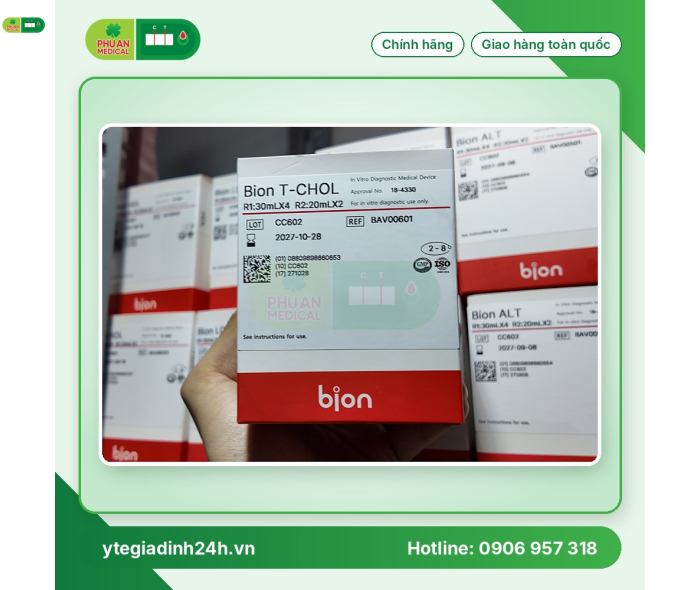 Hoá chất dùng cho máy xét nghiệm Bion T-CHOL