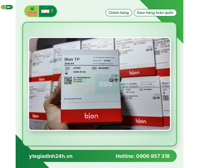 Hoá chất dùng cho máy xét nghiệm Bion TP