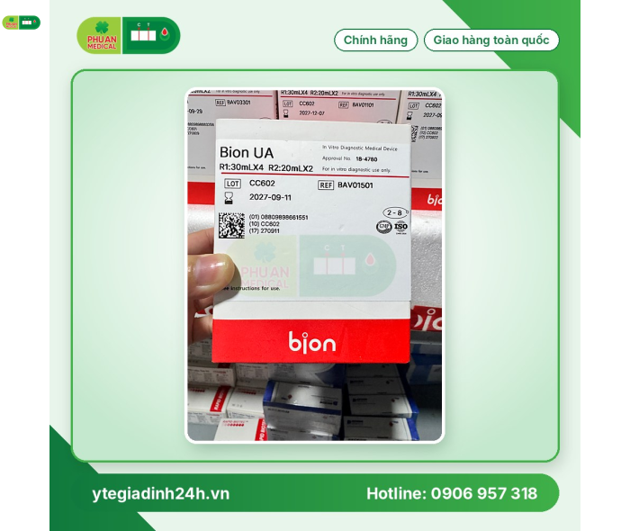 Hoá chất dùng cho máy xét nghiệm Bion UA