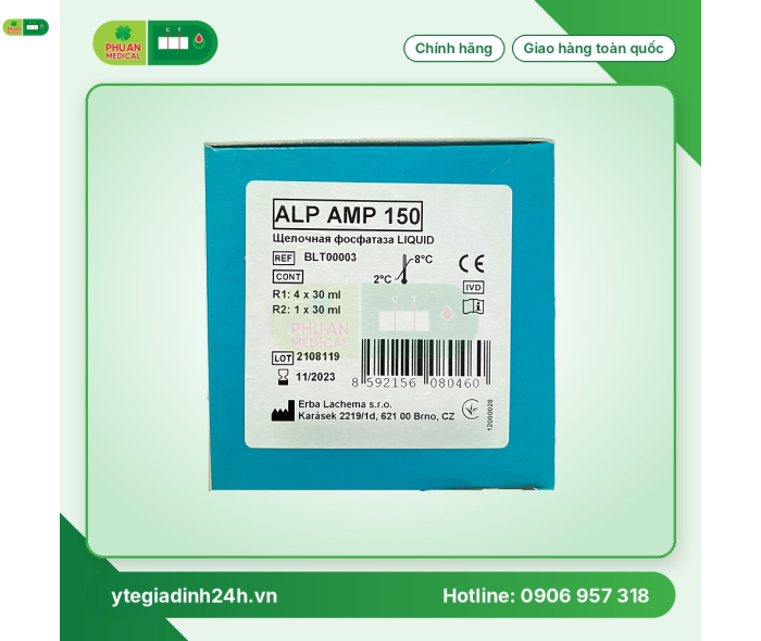 Hóa chất sinh hóa ERBA - Đức BLT00003 ALP AMP 150