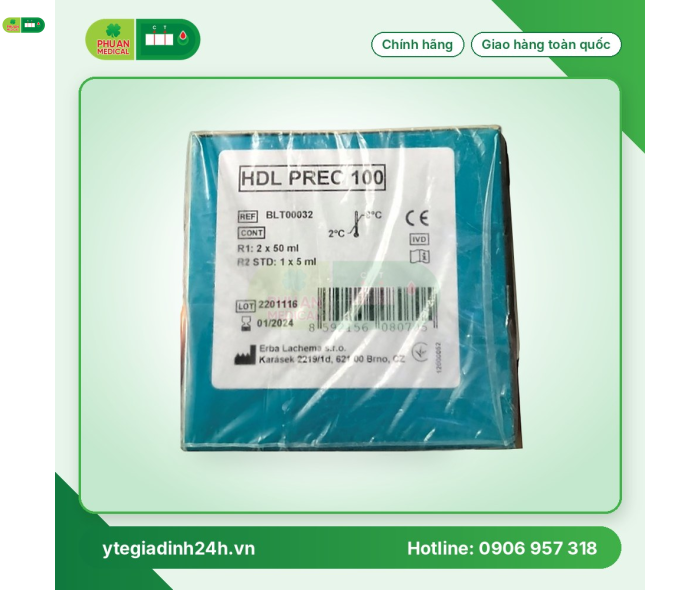Hóa chất sinh hóa ERBA - Đức BLT00032 HDL PREC 100