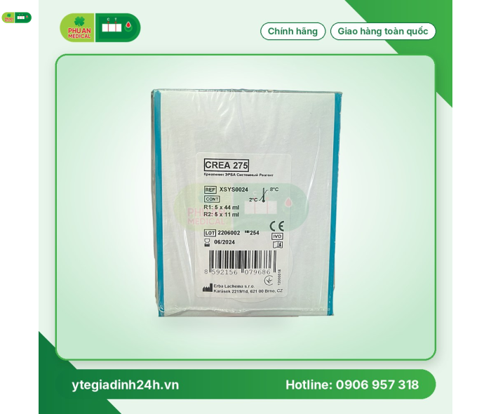 Hóa chất sinh hóa ERBA - Đức XSYS0024 CREA 275