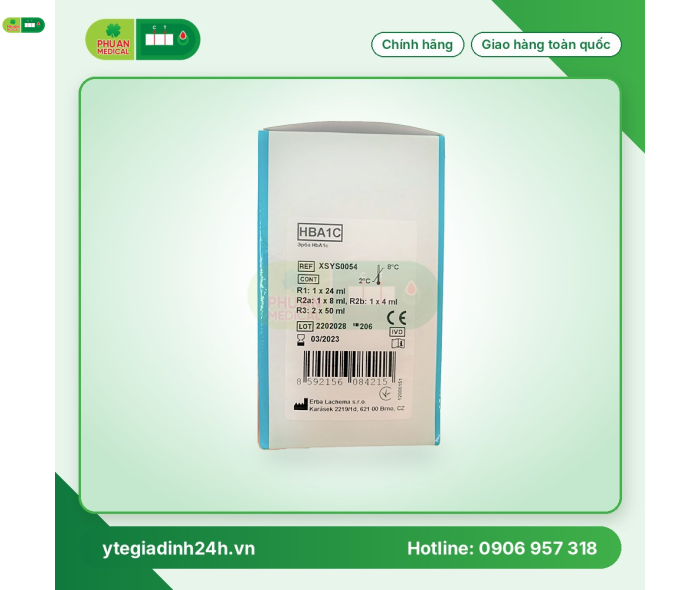 Hóa chất sinh hóa ERBA - Đức XSYS0054 HBA1C 