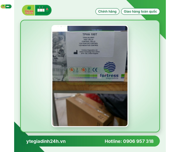Hóa chất xét nghiệm TPHA 100 TEST KIT Fortress
