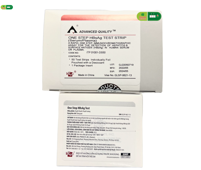 Intec HbsAg Rapid Test (dạng que/khay)