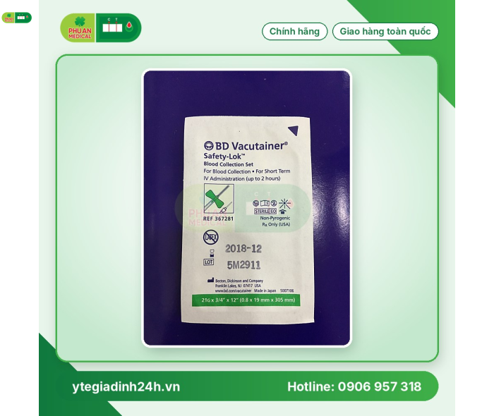 KIM BƯỚM LẤY MÁU CHÂN KHÔNG BD