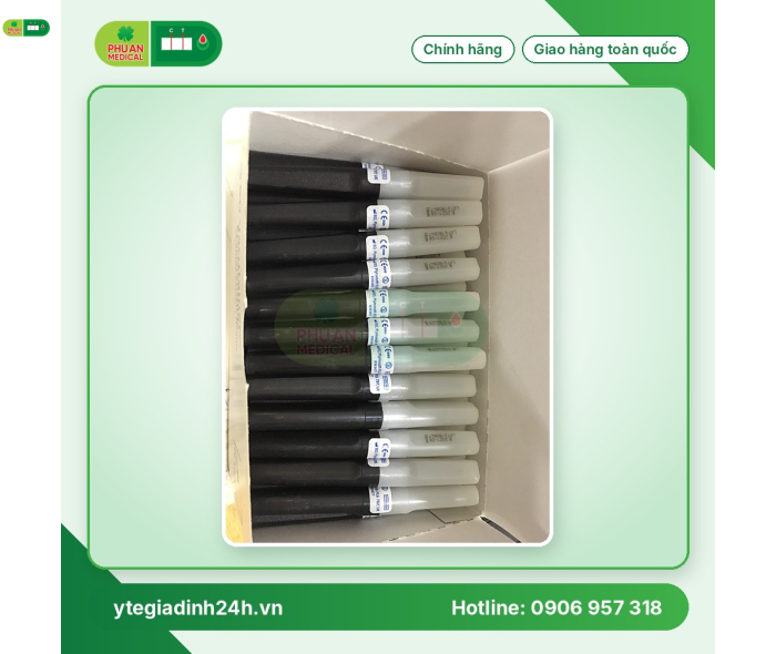 Kim lấy máu 2 đầu đốc đục cỡ 22G
