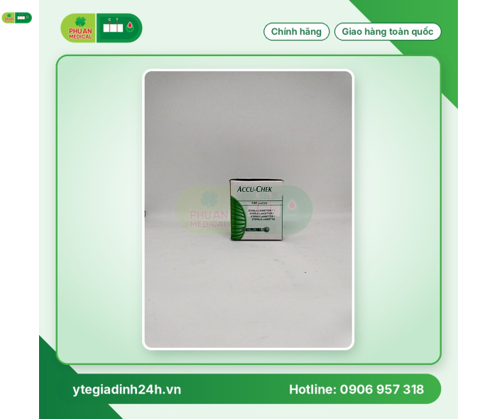 Kim Lấy Máu thử đường huyết 4 cạnh 