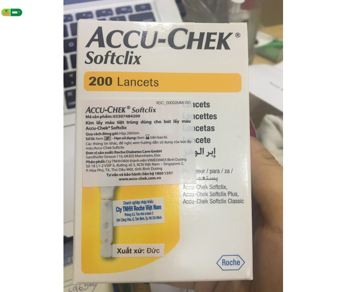 Kim lấy máu tiệt trùng dùng cho bút lấy máu Accu-chek Softclix