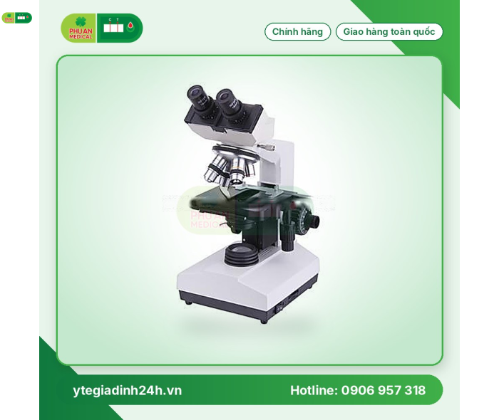 Kính hiển vi 2 mắt Trung Quốc XSZ-107BN (đèn Halogen)