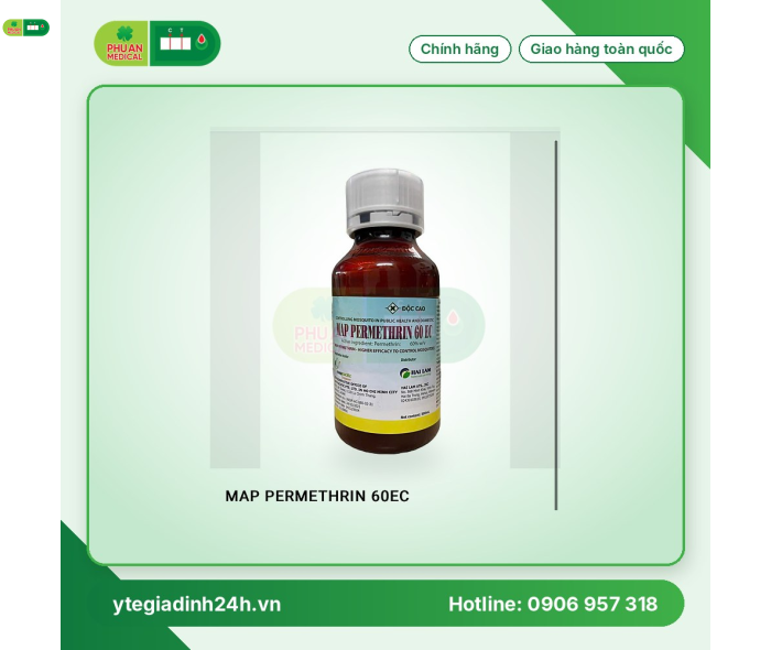 Map Permethrin 60EC (500 ml) – (Hàng ANH QUỐC) – Thuốc diệt muỗi và côn trùng
