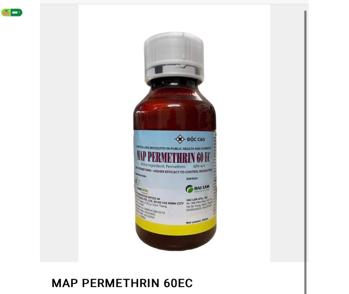 Map Permethrin 60EC (500 ml) – (Hàng ANH QUỐC) – Thuốc diệt muỗi và côn trùng