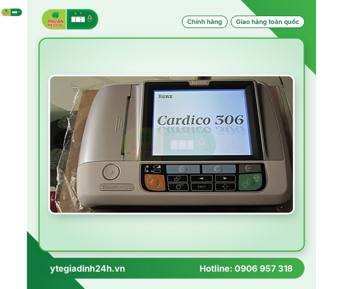 Máy điện tim 3 cần Suzuken Kenz Cardico 306