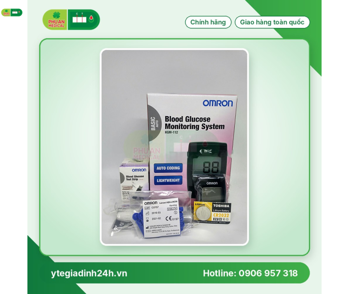 Máy đo đường huyết Omron HGM-112