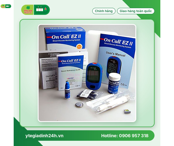 Máy đo đường huyết On-Call EZ II bảo hành trọn đời
