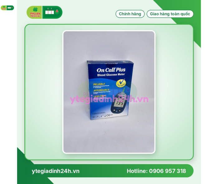 Máy đo đường huyết On Call Plus bảo hành trọn đời