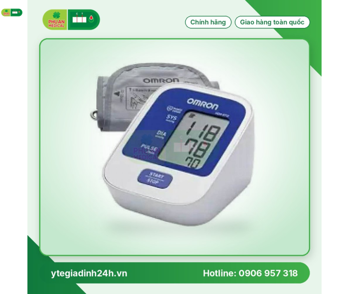 Mua Máy đo huyết áp bắp tay Omron HEM-8712 (Trắng phối xanh) 