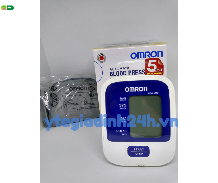 Mua Máy đo huyết áp bắp tay Omron HEM-8712 (Trắng phối xanh) 