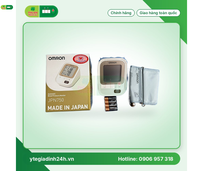 Máy đo huyết áp bắp tay Omron JPN750