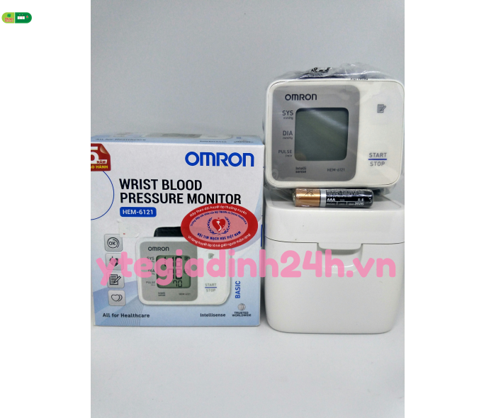 Mua Máy đo huyết áp cổ tay Omron HEM-6121 (Trắng) 