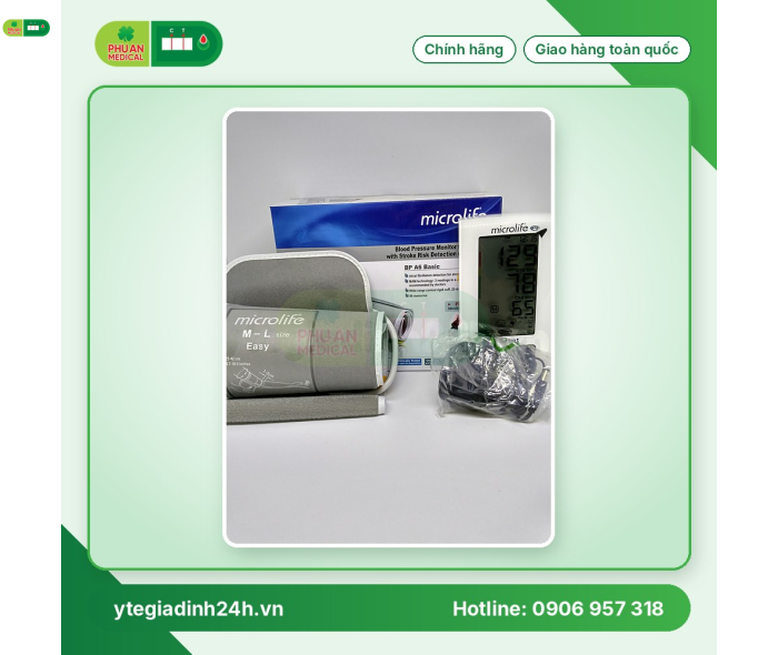 Máy đo huyết áp Microlife BP A6 Basic CẢNH BÁO ĐỘT QUỴ